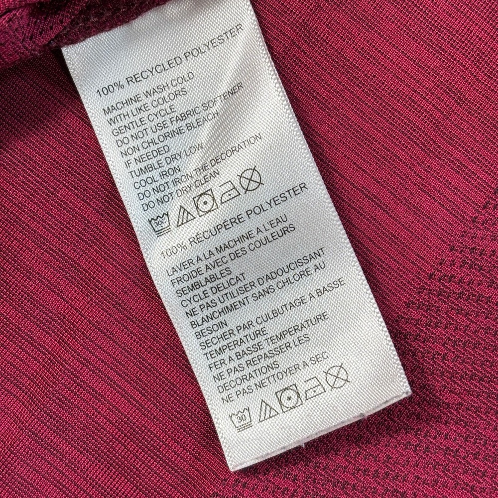 Tommy Bahama Island Zone 1/4 Zip Mens XL Burgundy Red Perforated Lightweigh Logo - Picture 15 of 16